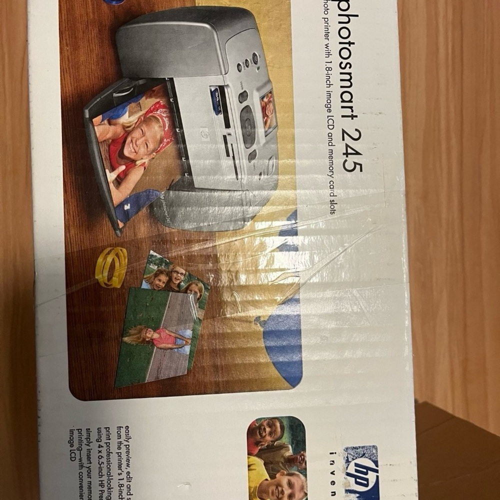 HP Photosmart 245 Printer - Silver and Black